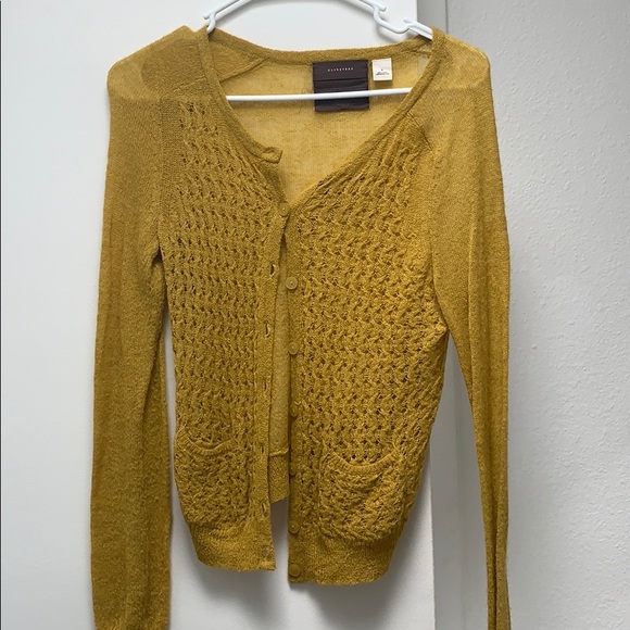 Anthropologie gold spring cardi - Picture 1 of 2